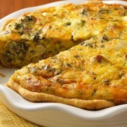 Chicken-Asiago-Spinach Quiche