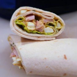 Curried Egg and Ham Wraps