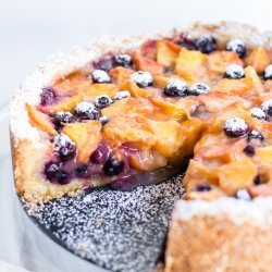 Peach Blueberry Cobbler