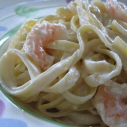 Reduced Fat Shrimp Alfredo