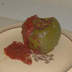 Oven Cook Bag Stuffed Bell Peppers