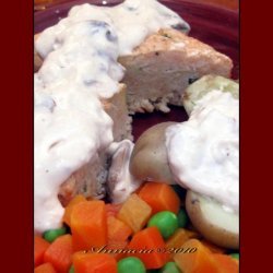 Chicken Loaf With Mushroom Sauce