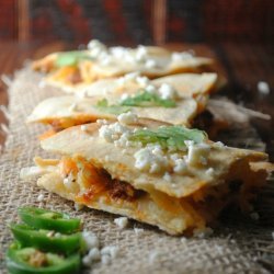 Chorizo-Potato Quesadillas