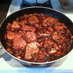 Pork Medallions in Balsamic Mushroom Sauce