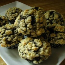 Chocolate Cherry Streusel Muffin Tops