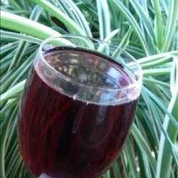 Champagne With Pomegranate Syrup and Raspberries