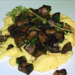 Herb Infused Polenta With Mushroom Ragout