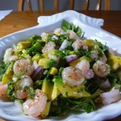 Shrimp,papaya & Avocado Salad