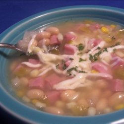 Summer Corn and White Bean Soup