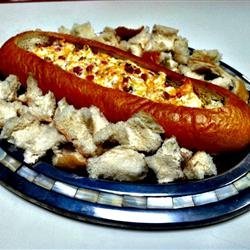 Ham and Cheese Dip in a Bread Bowl