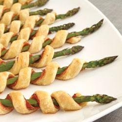 Prosciutto Asparagus Spirals