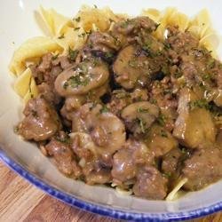 No Sour Cream Beef Stroganoff