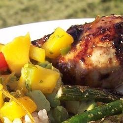 Spicy Cuban Mojo Chicken with Mango-Avocado Salsa