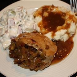 Apple Cranberry Stuffed Pork Chops