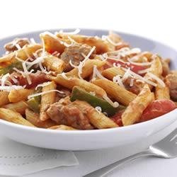 Zesty Penne, Sausage and Peppers