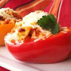 Tofu and Rice Stuffed Peppers