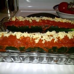 Italian Meatloaf in Zucchini Boats