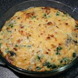 Mushroom and Spinach Frittata With Smoked Gouda