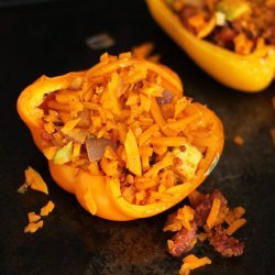 Peppers Stuffed With Chorizo and Rice