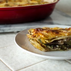 Meatless Spinach Mushroom Lasagna