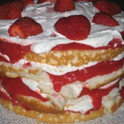 Strawberries and Cream Layer Cake