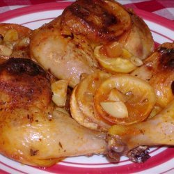 Oven Roasted Lemon Chicken With Seasoned Sauce