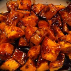 Roasted Sweet Potatoes With Orange Marmalade and Balsamic Glaze