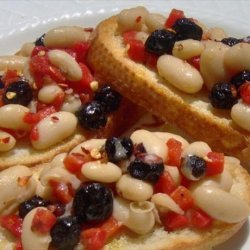 Red, White and Blue Bruschetta