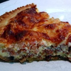 Cheese, Shrimp & Mushroom Quiche