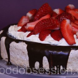 Strawberry Hazelnut Gateau