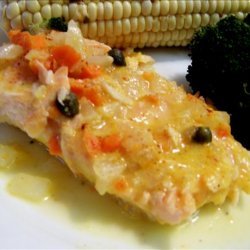 Yummy Poached Lemony Salmon