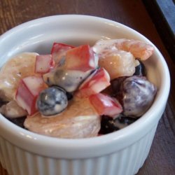 Curried Shrimp Salad With Blueberries and Cherries