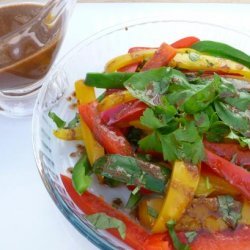 Tri Colored Pepper Salad W/ Vinaigrette Dressing