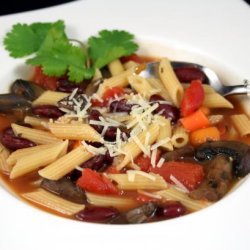 Red Bean Stew With Pasta (Pasta Fagioli)