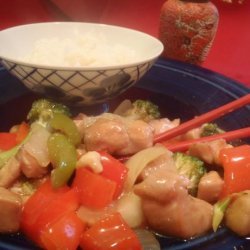 Cashew Chicken and Asparagus Stir Fry