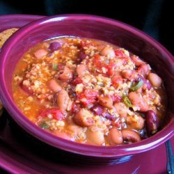 Low Fat Chili Made With Fat-Free Ground Turkey, 210 Calories Per