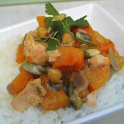 Butternut Squash Salmon Curry