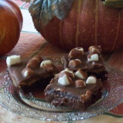 Peanut Butter Chocolate S'mores Fudge Cake