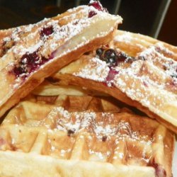 Sour Cream Blackberry Waffles