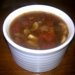 Vegetarian Soup With Spaghetti Squash Noodles