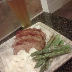 Turkey Meatloaf With Roasted Red Pepper Sauce