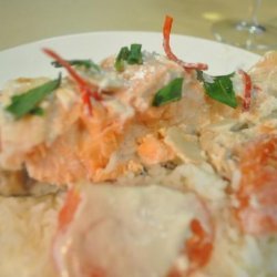 Salmon Cooked in Coconut Milk