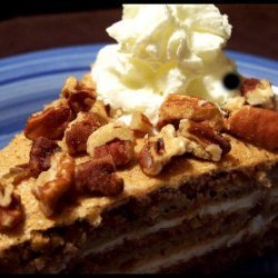 Austrian Walnut Torte With Coffee Whipped Cream