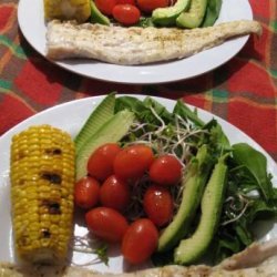 Lemon-Pepper Fish With Garden Salad