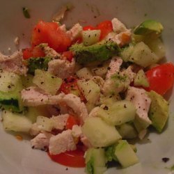 Chicken, Potato and Avocado salad