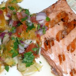 Grilled Salmon With Tangy Citrus Salsa