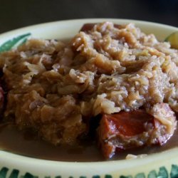 Crock Pot Smoked Sausage and Sauerkraut