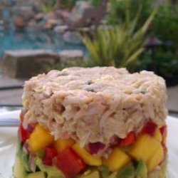 Crab Avocado Mango Stack