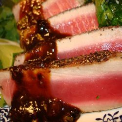 Tuna With Apricot Chipotle Glaze