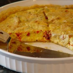 Roasted Bell Pepper & Artichoke Quiche